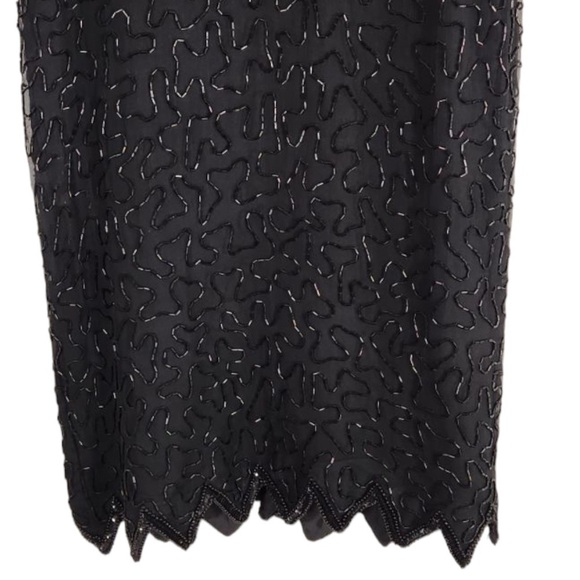 Vintage Laurence Kazar Beaded Evening Dress Size Medium - Picture 4 of 8